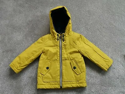£15 • Buy John Lewis Boys Girls Yellow Waterproof Padded Winter Coat 9-12 Months WORN ONCE
