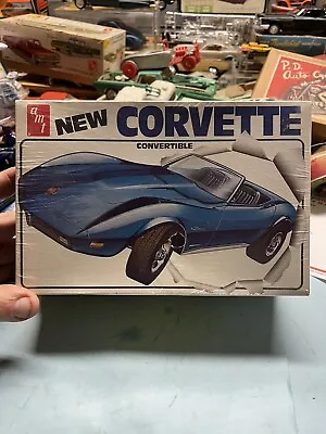 Vintage Model Car Kit Chevy Corvette Amt In Sealed Box • $29