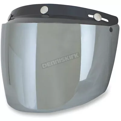 AFX Silver Three-Snap Flip Bubble Shield/Visor - 0131-0080 • $22.95