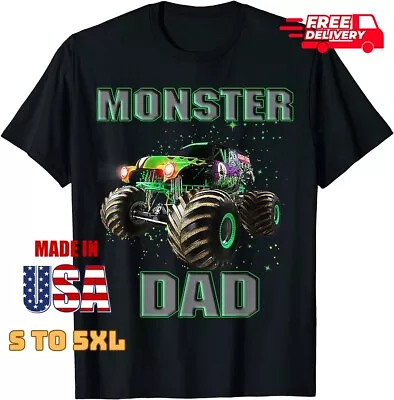 Monster Dad Monster Truck Are My Jam Monster Truck Lovers T-shirt Freeship • $25.99