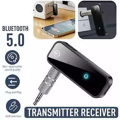 Bluetooth 5.0 Transmitter Receiver Audio Adapter AUX 3.5mm TV CAR PC Speaker AU • $14.99