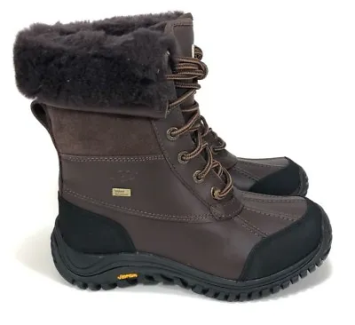 UGG Adirondack Ll Woman's Brown Winter Sheepskin Waterproof Snow Boots #5446 • $99.99