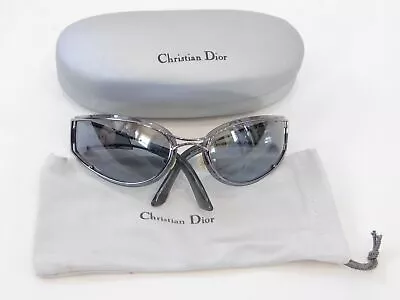 Vintage DIOR Gray Trailer Park Sunglasses 21S With Case • $56