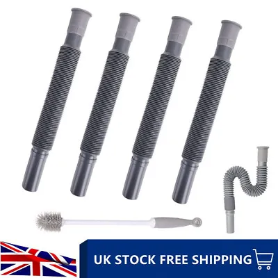 4x Collapsible Flexi Extendable Waste Water Outlet Pipe Hose Caravan Motorhome • £14.99