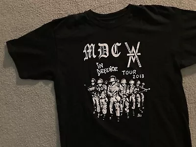 MDC + VERBAL ABUSE *2013 Tour T-Shirt *Punk Lp Millions Of Dead Cops Hardcore *L • $20