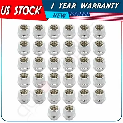 32 Set Thread Size 9/16-18 Chrome Open End Wheel Lug Nuts 0.83'' Tall Fits Dodge • $18.25