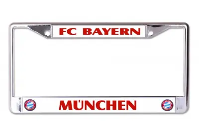 Fc Bayern Muchen White Usa Made Chrome License Plate Frame • $29.99