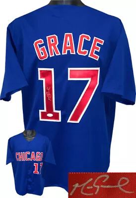 Mark Grace Signed Blue TB Custom Stitched Baseball Jersey XL- JSA ITP Hologram • $114.95