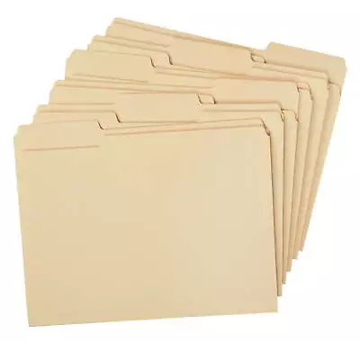 Letter Size File Folders1/3 Cut File Folders 200 Per Carton Manila • $29.86