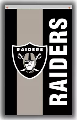 Raiders Team Fan Memorable Football Flag 90x150cm 3x5ft Las Vegas Best Banner • $14.95