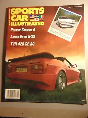 SPORTS CAR ILLUSTRATED August 1988 Saleen Mustang • $7.50