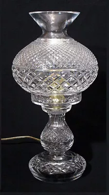 Fine Vintage WATERFORD Cut Crystal Glass ELECTRIC LAMP Inishmaan Inishmore Alana • $178