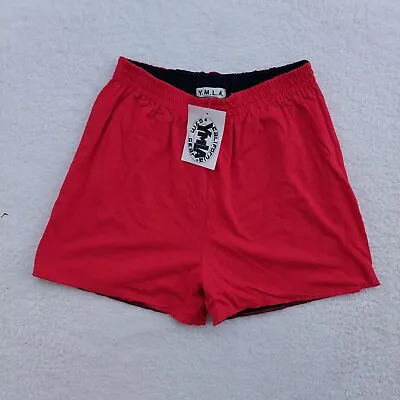 New Vintage Y2K Ymla California Gym Gear Red Shorts XL • $18