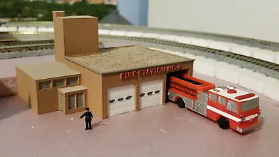 N Scale One Story Main Street Fire Station White Unpainted • $11.90