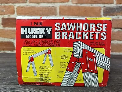 Vintage Husky HB-1 Sawhorse Brackets USA Made • $11.99