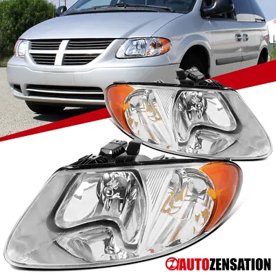 Fit 2001-2007 Dodge Grand Caravan Chrysler Town & Country Headlights Assembly • $65.99