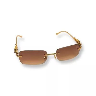 Gold Buffalo Horn Wealthy Elephant Luxury Glasses Cartier Wealthy  Gift • $82