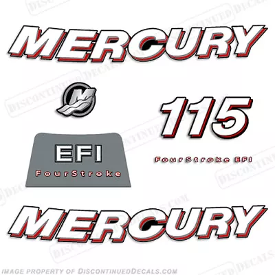 Fits Mercury 115hp  FourStroke EFI  Decals - 2006-2012 - Curved • $104.95