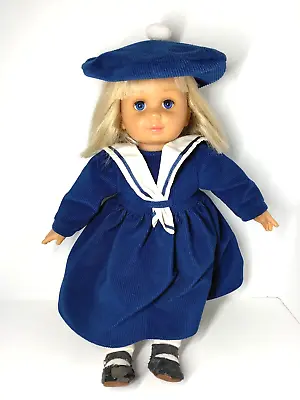 Mattel Laura Ashley Collectible Doll Sally W/ Hat! Blue Dress & White Tie • $15.70