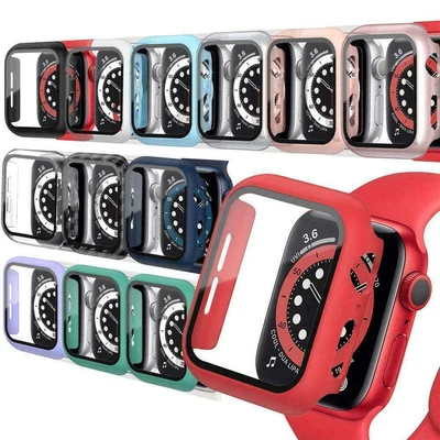 £4.45 • Buy For Apple Watch Case Series 4/5/6/7/8 SE Screen Protector Full Protective Cover