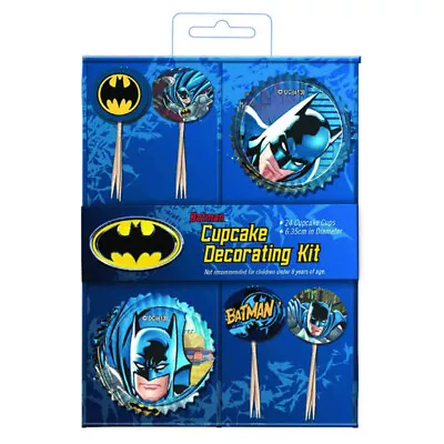 BATMAN Cupcake Decoration Kit Pack Of 24 Party Supplies Cake Topper • $1.67