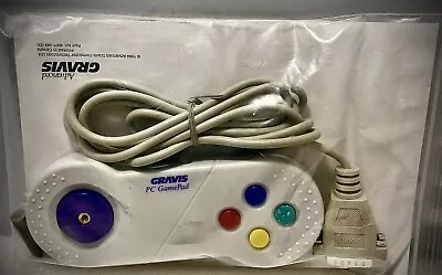 Vintage Gravis PC GamePad 15 Pin 4 Button Controller Joystick 1998 NOS New 40061 • $29.99