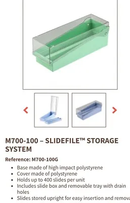 Simport M700-100G Microscope Slide File Storage System Rack Box • $11.99