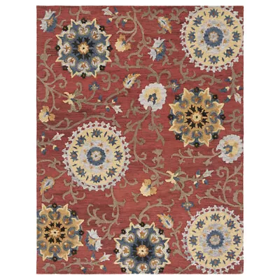 SAFAVIEH Blossom BLM401C Handmade Red / Multi Rug • $341.99