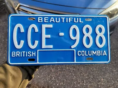 1979 British Columbia Beautiful License Plate CCE-988 • $5