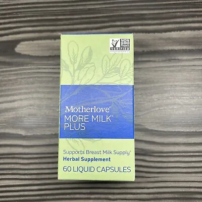 NEW Motherlove More Milk Plus Breast Lactation Herbal Supplement 60 Caps 7/2026 • $16.99