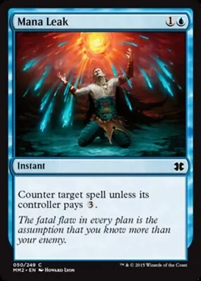 1x Mana Leak - Foil Light Play English Modern Masters 2015 MTG Magic • $1.67