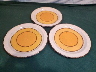 £29.19 • Buy MIDWINTER Stonehenge  Sun  Bread & Butter Plates, Set Of 3, NICE!