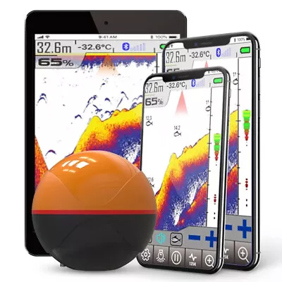 Wireless Buletooth Fish Finder Underwater Depth Echo Sounder With GPS Fishing • $95.67