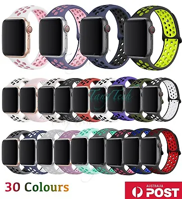 Silicone Nike Sport Strap IWatch Band For Apple Watch Series Ultra 9-1 SE38-49MM • $7.49