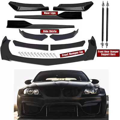 $39.99 • Buy For 328i 335i E90 E60 Front Rear Bumper Lip Spoiler Splitter Body Kit Side Skirt