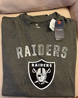 RAIDERS LA Oakland Las Vegas Men’s T-Shirt 4XL Tall 4XLT NFL Football Nation NWT • $24.95