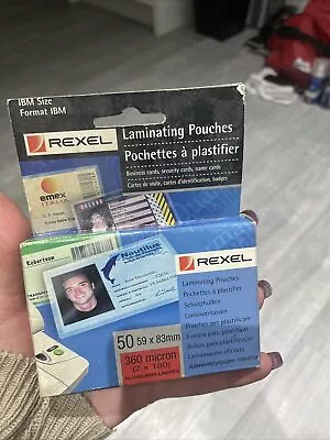 £4 • Buy Rexel Laminating Pouches 50's 59x83mm (Credit Card Size)