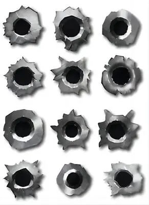 $3.88 • Buy Realistic Bullet Hole Sticker Fake Gun Shot Decal Car Truck Glass Window Vinyl