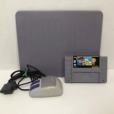 Mario Paint (Super Nintendo SNES) W/ Mouse & Pad - Authentic OEM Tested Retro • $49.95