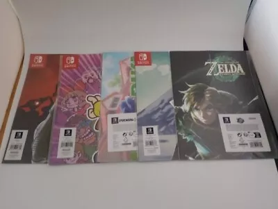 Nintendo Switch Posters Bundle New And Sealed - Pokemon Metroid Zelda  A2 • £9.99