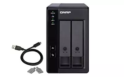 QNAP 2 Bay USB Type-C Direct Attached Storage With Hardware RAID - 2 X HDD • $196.75