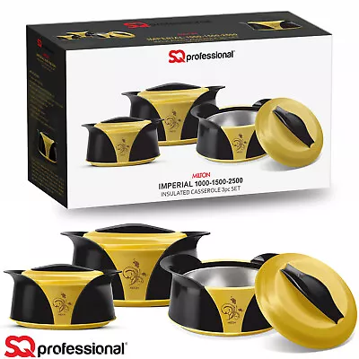 £24.95 • Buy 3PCs Insulated Hot Pot Set Food Warmer Casserole Dish Serving Dish Thermal Pan