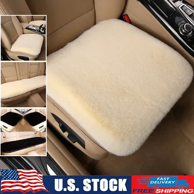 Fluffy Faux Sheepskin Auto Seat Cushion Soft Comfort Wool Car Seat Covers Office • $14.89