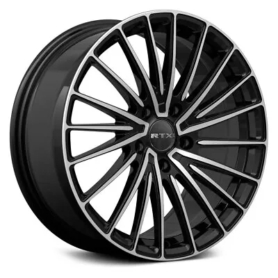 RTX POLAR Wheels 17x7.5 (40 5x114.3 73.1) Black Rims Set Of 4 • $665.96