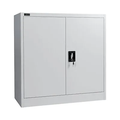 Makika Filing Cabinet Office Metal Storage Home Storage Cupboard Lockable • £114.39