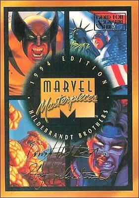 1994 Marvel Masterpieces Gold-Foil Signature Series ~You Pick ~ Finish Your Set • $1.89