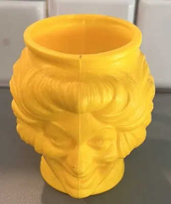 Vintage Ronald McDonald Cup Mug Yellow Plastic 1981 McDonalds Clean • $6.99