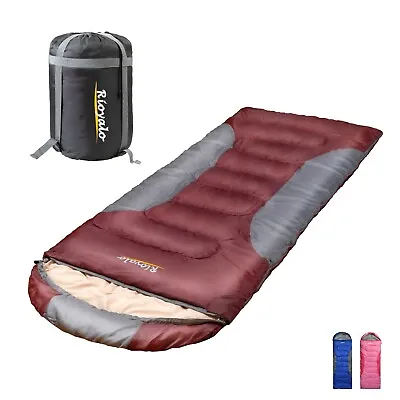 Adult Cold Weather Sleeping Bag For Big & Tall W/t Sack - 0 Degree Waterproof 4S • $39.99