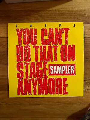 Frank Zappa You Can't Do That On Stage 1988 Barking Pumpkin Records Gate Fold Lp • $99.99