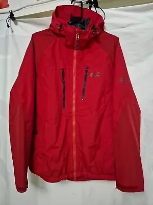 Jack Wolfskin Red Mens Large 40/42 Texapore Air Coat Jacket • £24.99